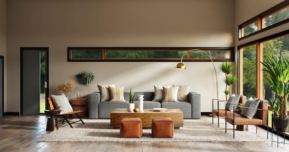 Intérieur moderne soigneusement entretenu